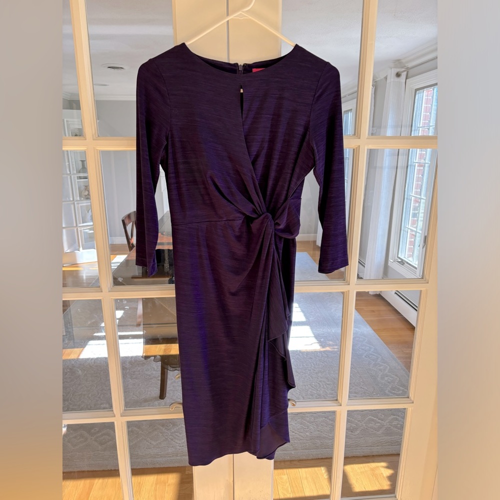 Purple women’s size 2 faux wrap dress